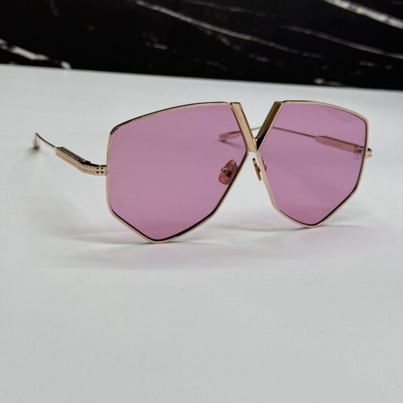 NEW VALENTINO VLS-115C OVERSIZED PINK TITANIUM SUNGLASSES VALENTINO V-HE… - Picture 7 of 12